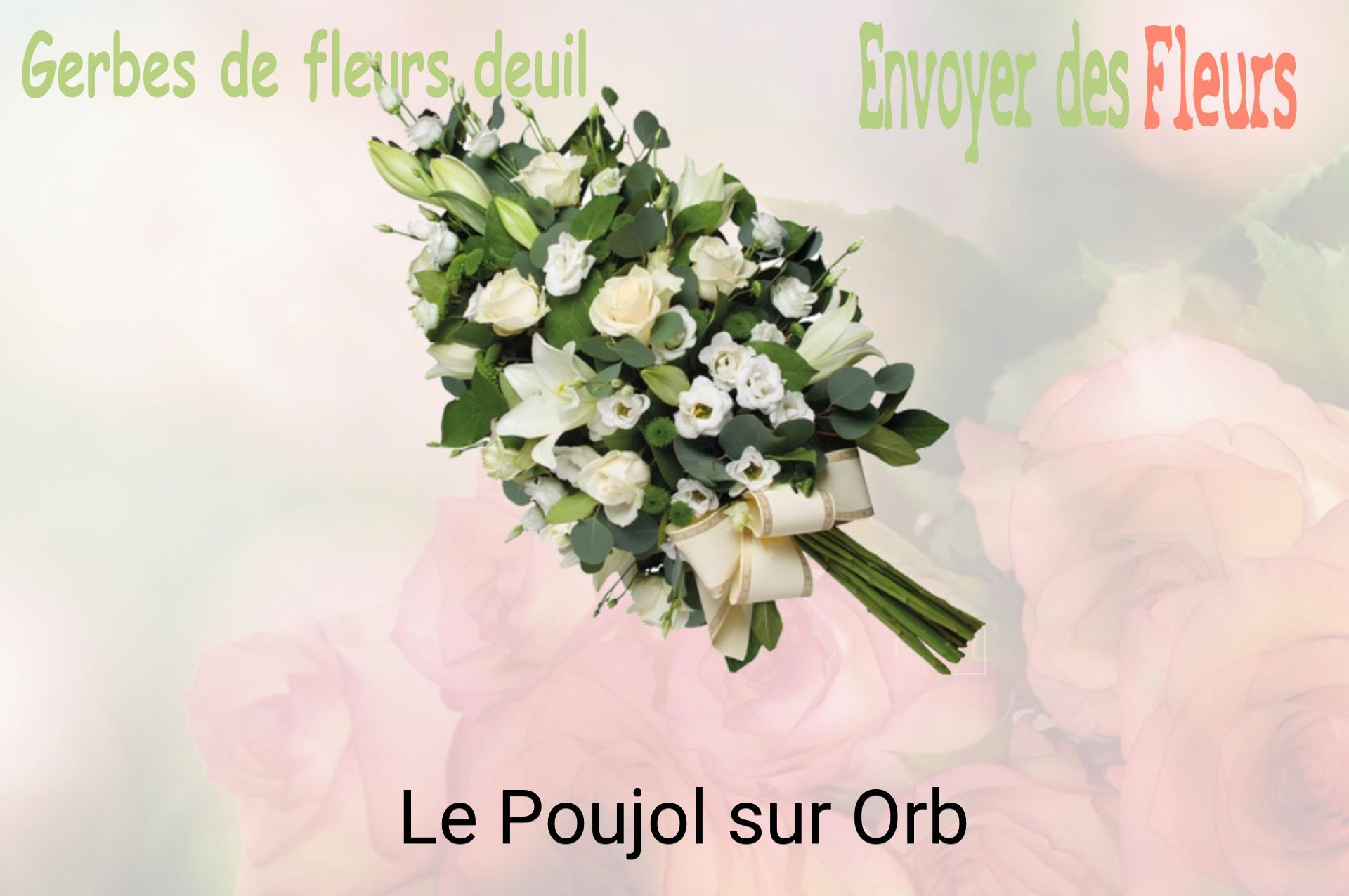 Gerbe de fleurs de deuil livrée à Le Poujol-sur-Orb